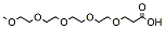 Molecular structure of the compound: m-PEG5-acid