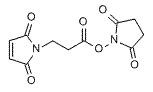 Molecular structure of the compound: 3-Maleimido-propionic NHS ester