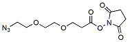 Molecular structure of the compound: Azido-PEG2-NHS ester