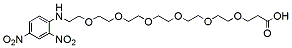 Molecular structure of the compound: DNP-PEG6-acid