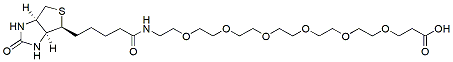 Molecular structure of the compound: Biotin-PEG6-acid