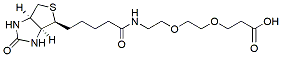 Molecular structure of the compound: Biotin-PEG2-acid