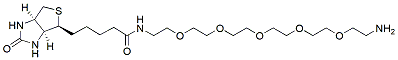 Molecular structure of the compound: Biotin-PEG5-amine