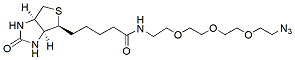 Molecular structure of the compound: Biotin-PEG3-azide