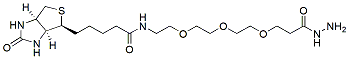 Molecular structure of the compound: Biotin-PEG3-hydrazide
