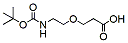 Molecular structure of the compound: t-Boc-N-amido-PEG1-acid