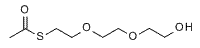 Molecular structure of the compound: S-acetyl-PEG3-alcohol