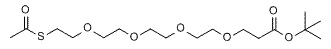 Molecular structure of the compound: S-acetyl-PEG4-t-butyl ester