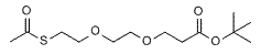 Molecular structure of the compound: S-acetyl-PEG2-t-butyl ester