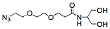 Molecular structure of the compound: 2-(Azido-PEG2-amido)-1,3-propandiol