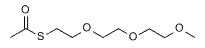 Molecular structure of the compound: m-PEG3-S-Acetyl