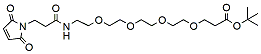 Molecular structure of the compound: Mal-Amido-PEG4-t-butyl ester