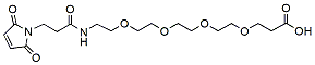 Molecular structure of the compound: Mal-amido-PEG4-acid