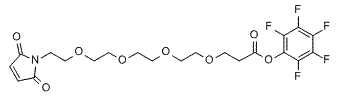 Molecular structure of the compound: Mal-PEG4-PFP