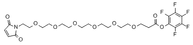 Molecular structure of the compound: Mal-PEG6-PFP