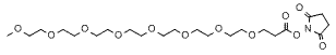 Molecular structure of the compound: m-PEG8-NHS ester