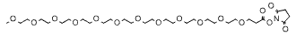 Molecular structure of the compound: m-PEG12-NHS ester