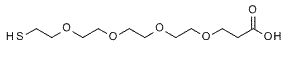 Molecular structure of the compound: Thiol-PEG4-acid