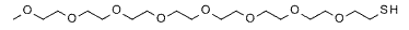 Molecular structure of the compound: m-PEG8-thiol