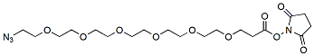 Molecular structure of the compound: Azido-PEG6-NHS ester