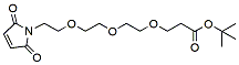 Molecular structure of the compound: Mal-PEG3-t-butyl ester