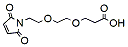 Molecular structure of the compound: Mal-PEG2-acid
