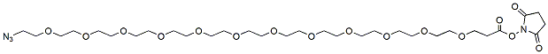 Molecular structure of the compound: Azido-PEG12-NHS ester