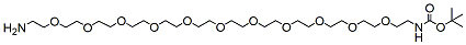 Molecular structure of the compound: t-Boc-N-amido-PEG11-amine