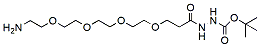 Molecular structure of the compound: Amino-PEG4-t-Boc-hydrazide