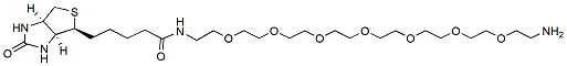 Molecular structure of the compound: Biotin-PEG7-amine