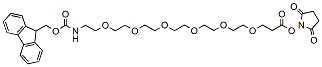 Molecular structure of the compound: Fmoc-PEG6-NHS ester