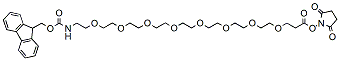 Molecular structure of the compound: Fmoc-PEG8-NHS ester