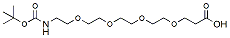 Molecular structure of the compound: t-Boc-N-amido-PEG4-acid