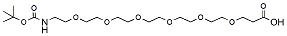 Molecular structure of the compound: t-Boc-N-amido-PEG6-acid