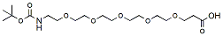 Molecular structure of the compound: t-Boc-N-amido-PEG5-acid