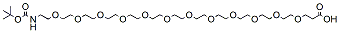 Molecular structure of the compound: t-Boc-N-amido-PEG12-acid