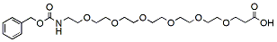 Molecular structure of the compound: Cbz-N-amido-PEG6-acid