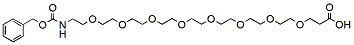 Molecular structure of the compound: Cbz-N-amido-PEG8-acid