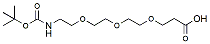 Molecular structure of the compound: t-Boc-N-amido-PEG3-acid