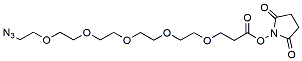Molecular structure of the compound: Azido-PEG5-NHS ester