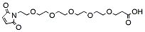 Molecular structure of the compound: Mal-PEG5-acid