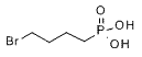 Molecular structure of the compound: 4-bromobutylphosphonic acid
