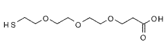 Molecular structure of the compound: Thiol-PEG3-acid