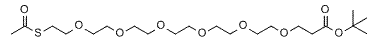 Molecular structure of the compound: S-acetyl-PEG6-t-butyl ester