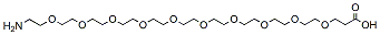 Molecular structure of the compound: Amino-PEG10-acid, HCl salt