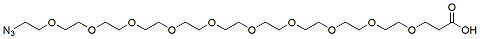 Molecular structure of the compound: Azido-PEG10-acid