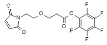 Molecular structure of the compound: Mal-PEG1-PFP