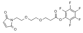 Molecular structure of the compound: Mal-PEG2-PFP