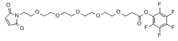 Molecular structure of the compound: Mal-PEG5-PFP