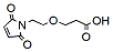 Molecular structure of the compound: Mal-PEG1-acid